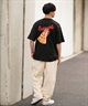 PIZZANISTA ピッザニスタ 半袖 Tシャツ メンズ ユニセックス カスレプリント PNTM242-03 ムラサキスポーツ限定(WT-M)