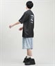 THRASHER スラッシャー メンズ 半袖 Tシャツ ゲームシャツ メッシュ オーバーサイズ ムラサキスポーツ限定(WHT-M)