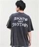 THRASHER スラッシャー メンズ 半袖 Tシャツ ブランドロゴ ピグメント加工 THMM-24SMSST01 ムラサキスポーツ限定(BLK1-M)