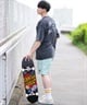 THRASHER スラッシャー メンズ 半袖 Tシャツ ブランドロゴ ピグメント加工 THMM-24SMSST01 ムラサキスポーツ限定(BLK1-M)