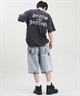 THRASHER スラッシャー メンズ 半袖 Tシャツ ブランドロゴ ピグメント加工 THMM-24SMSST01 ムラサキスポーツ限定(BLK1-M)