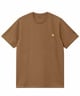 Carhartt WIP/カーハートダブリューアイピー S/S AMERICAN SCRIPTT-SHIRT 半袖Ｔシャツ I029956(BROWN-M)