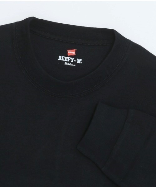 メンズ 長袖 Tシャツ HANES ヘインズ BEEFY-T ビーフィー ティー H5186 HH E5 GW5M(010-S)