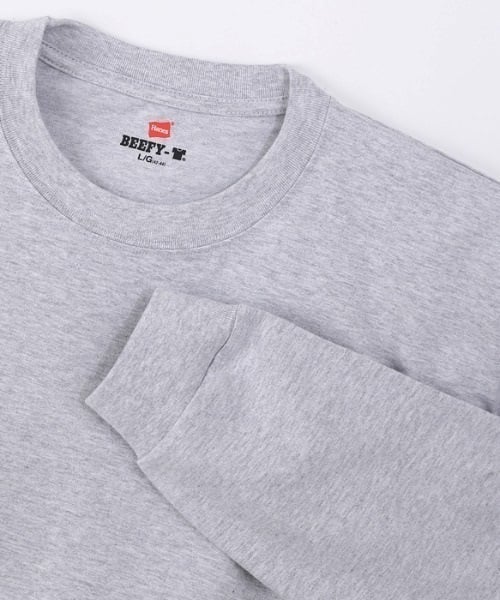 メンズ 長袖 Tシャツ HANES ヘインズ BEEFY-T ビーフィー ティー H5186 HH E5 GW5M(010-S)