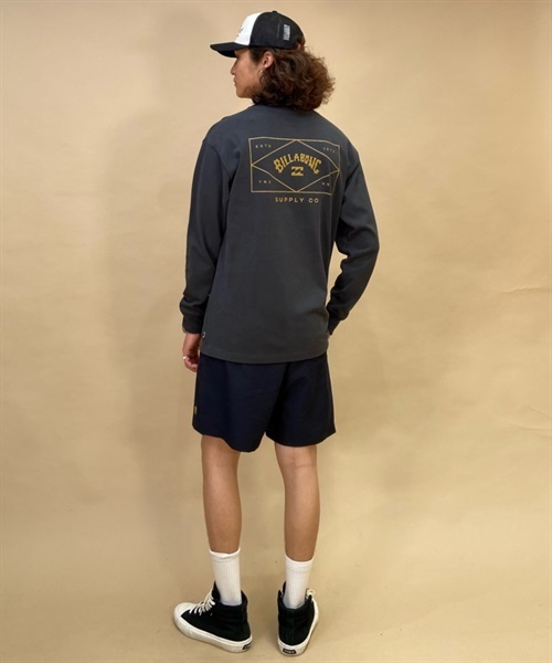 BILLABONG/ビラボン 長袖 Tシャツ ロンT バックプリント オーバーサイズ BD012-055(DKF-M)