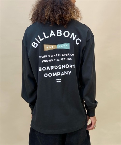 BILLABONG/ビラボン 長袖 Tシャツ ロンT バックプリント オーバーサイズ BD012-053(WHT-M)