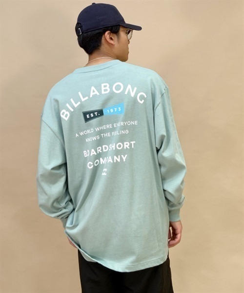 BILLABONG/ビラボン 長袖 Tシャツ ロンT バックプリント オーバーサイズ BD012-053(WHT-M)