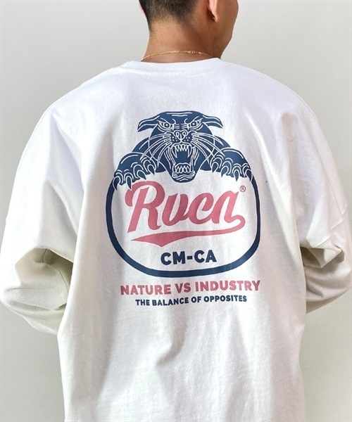RVCA/ルーカ 長袖 Tシャツ ロンT クルーネック バックプリント ロゴ 