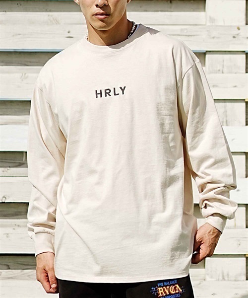 Hurley/ハーレー メンズ 長袖Tシャツ ルーズシルエット ヘビーウェイト MLS2312032(WHT-M)