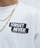 FORGET NEVER/フォーゲットネバー メンズ ロゴロンT バックロゴ クルーネック長袖Tee 234OO1LT117FN ムラサキスポーツ別注(WHT-M)