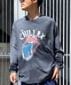 CHILLAX チラックス DESI 234OO1LT120CL メンズ 長袖 Tシャツ(BLK-3-M)