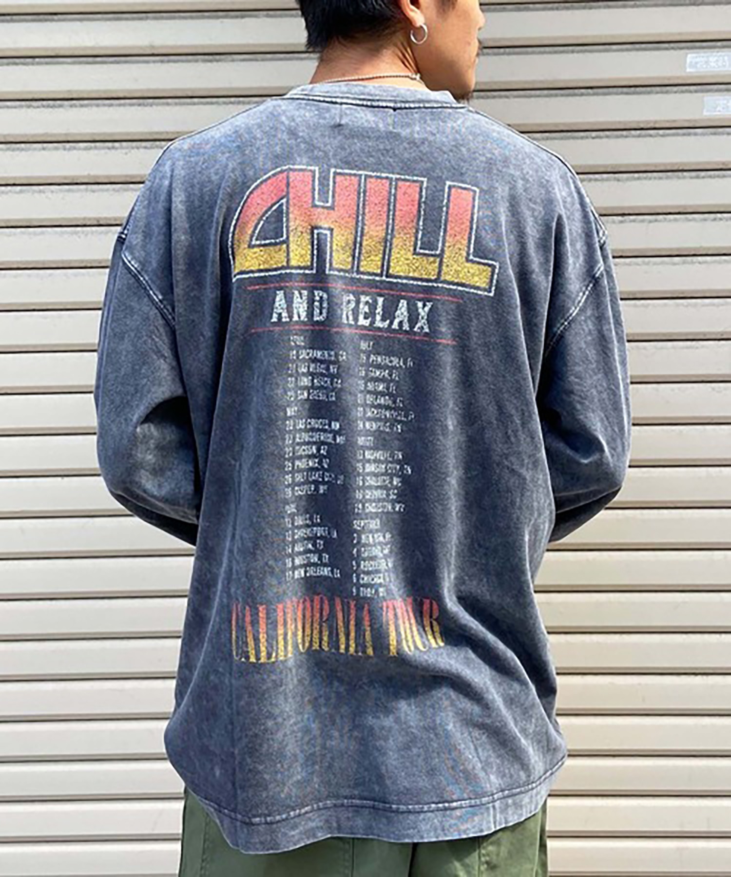 CHILLAX チラックス DESI 234OO1LT120CL メンズ 長袖 Tシャツ ロング