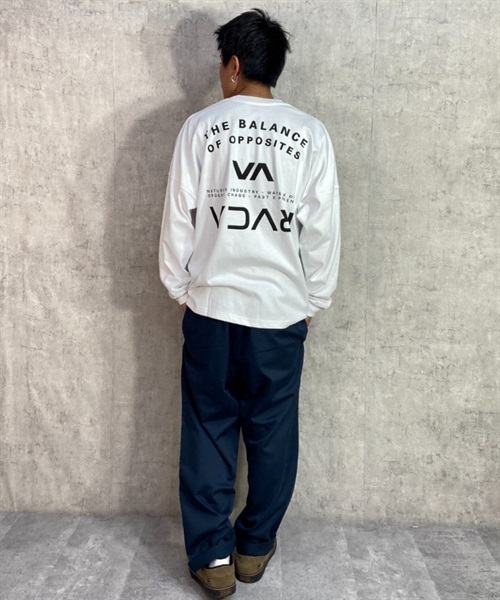 RVCA ルーカ BD041-057 メンズ 長袖 Tシャツ ムラサキスポーツ限定 KK1 L24(WHT-M)