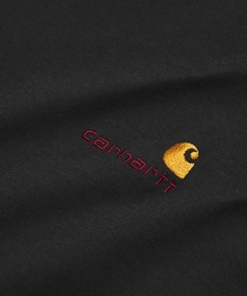 Carhartt WIP カーハートダブリューアイピー L/S AMERICAN SCRIPT T-SHIRT I029955 メンズ 長袖 Tシャツ KK A16(BLACK-M)