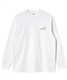 Carhartt WIP カーハートダブリューアイピー L/S AMERICAN SCRIPT T-SHIRT I029955 メンズ 長袖 Tシャツ KK A16(WHITE-M)