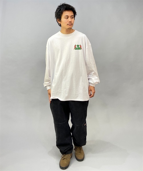 TOY MACHINE トイマシーン MTMPDLT3 メンズ トップス カットソー Tシャツ 長袖 KK1 A19(WHITE-M)