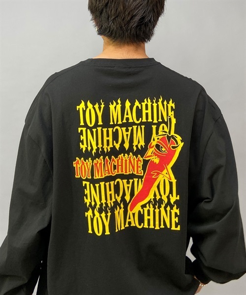 TOY MACHINE トイマシーン MTMPDLT3 メンズ トップス カットソー Tシャツ 長袖 KK1 A19(WHITE-M)