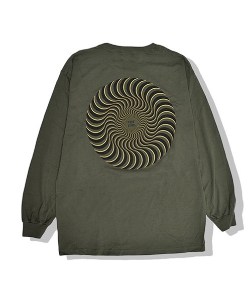 SPITFIRE スピットファイア CLASSIC SWIRL O メンズ 長袖 Tシャツ KK1 A14(ARMY-M)