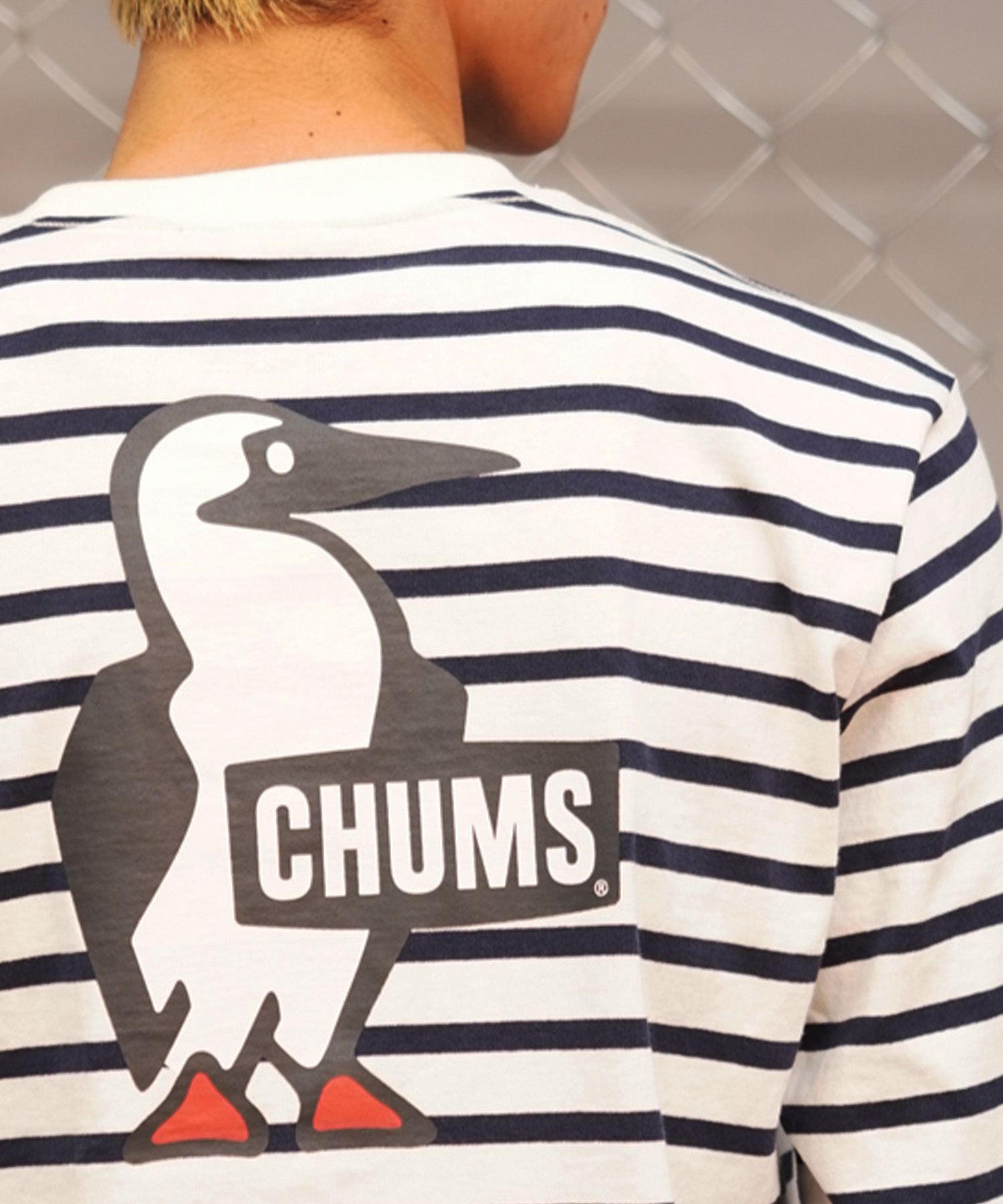 CHUMS チャムス メンズ Tシャツ 長袖 ロンT バックプリント ブービーロゴ CH01-2275(K001-M)