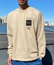 【クーポン対象】RVCA ルーカ メンズ 長袖 Tシャツ ロンT バックプリント スリーブロゴ ヘビーウェイト ワイドフィット BE041-056(KHA-S)