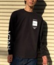 【クーポン対象】RVCA ルーカ メンズ 長袖 Tシャツ ロンT バックプリント スリーブロゴ ヘビーウェイト ワイドフィット BE041-056(KHA-S)