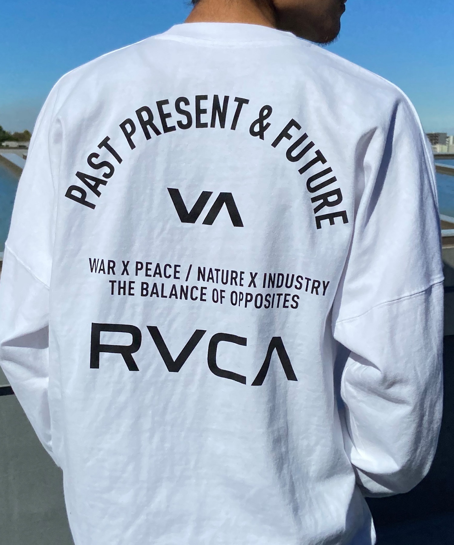 RVCA ルーカ メンズ 長袖 Tシャツ ロンT バックプリント スリーブロゴ