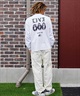 LURKING CLASS ラーキングクラス メンズ 長袖 Tシャツ ロンT バックプリント ST23FTM07 ムラサキスポーツ限定(WHITE-M)