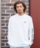 【 ムラサキスポーツ限定】LURKING CLASS ラーキングクラス メンズ 長袖 Tシャツ ロンT バックプリント スリーブロゴ ST23FTM08(WHITE-M)