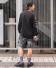 adidas アディダス メンズ レディース 長袖 Tシャツ ロンＴ スリーブプリント クルーネック オーバーサイズ JSY26(BK/WT-M)