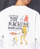 【ムラサキスポーツ限定】 TOY MACHINE トイマシーン メンズ 長袖 Tシャツ ロンT オーバーサイズ バックプリント MTMPELT6(WHITE-M)