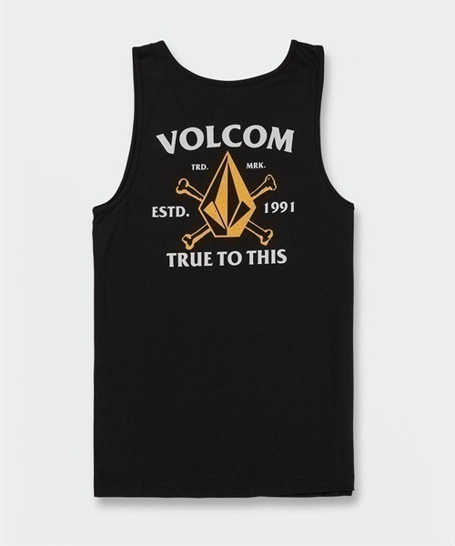 VOLCOM/ボルコム MATEY TANK クルーネック バックプリント A4522301(BLK-M)