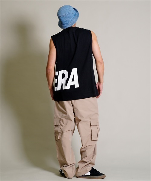 NEW ERA ニューエラ P MUSCLE TANK FB LOGO 13697252 メンズ タンクトップ KK1 A20(BLK-M)