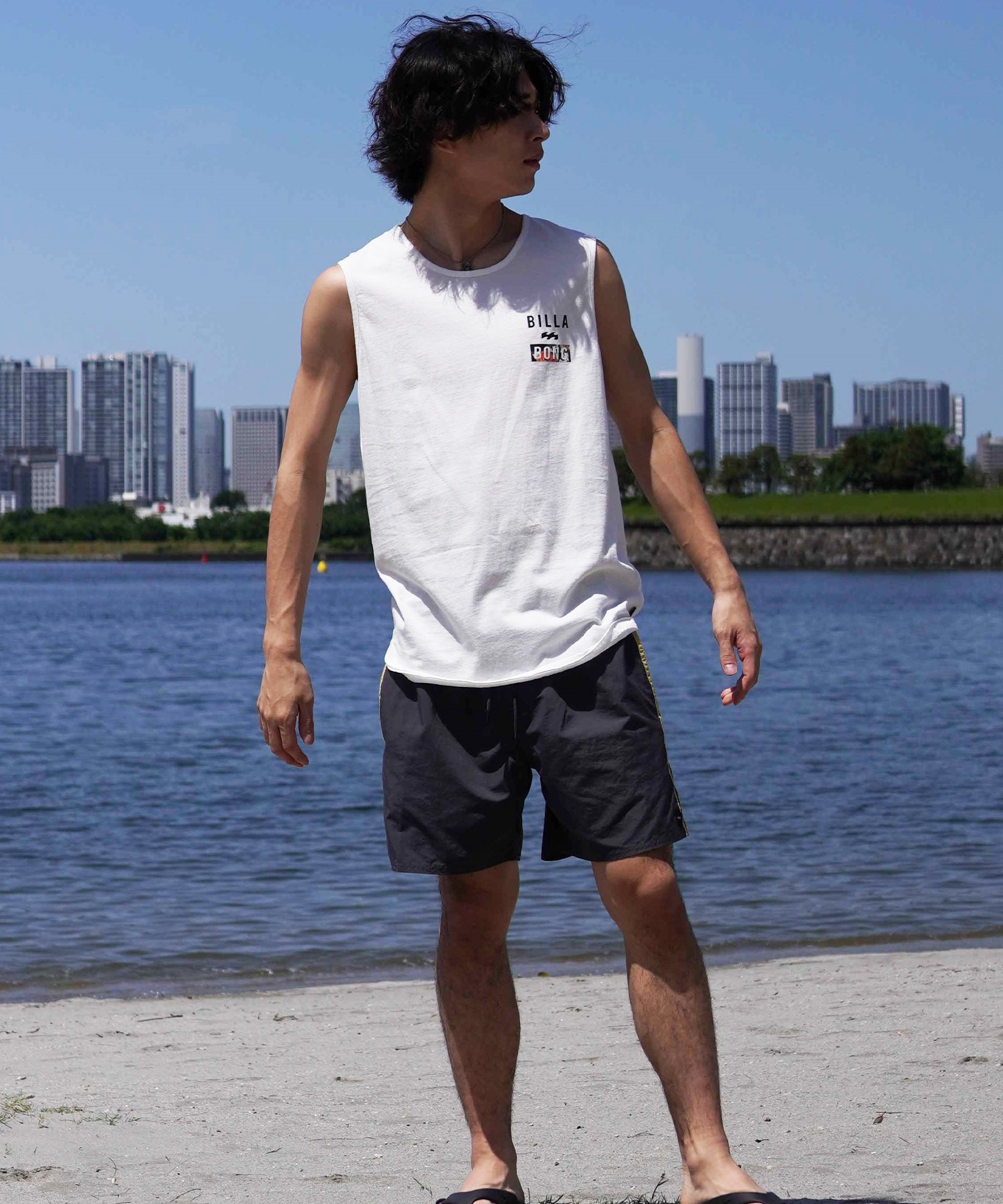 BILLABONG ビラボン タンクトップ メンズ バックプリント カットオフ ADVISORY BE01A-350(CRB-M)