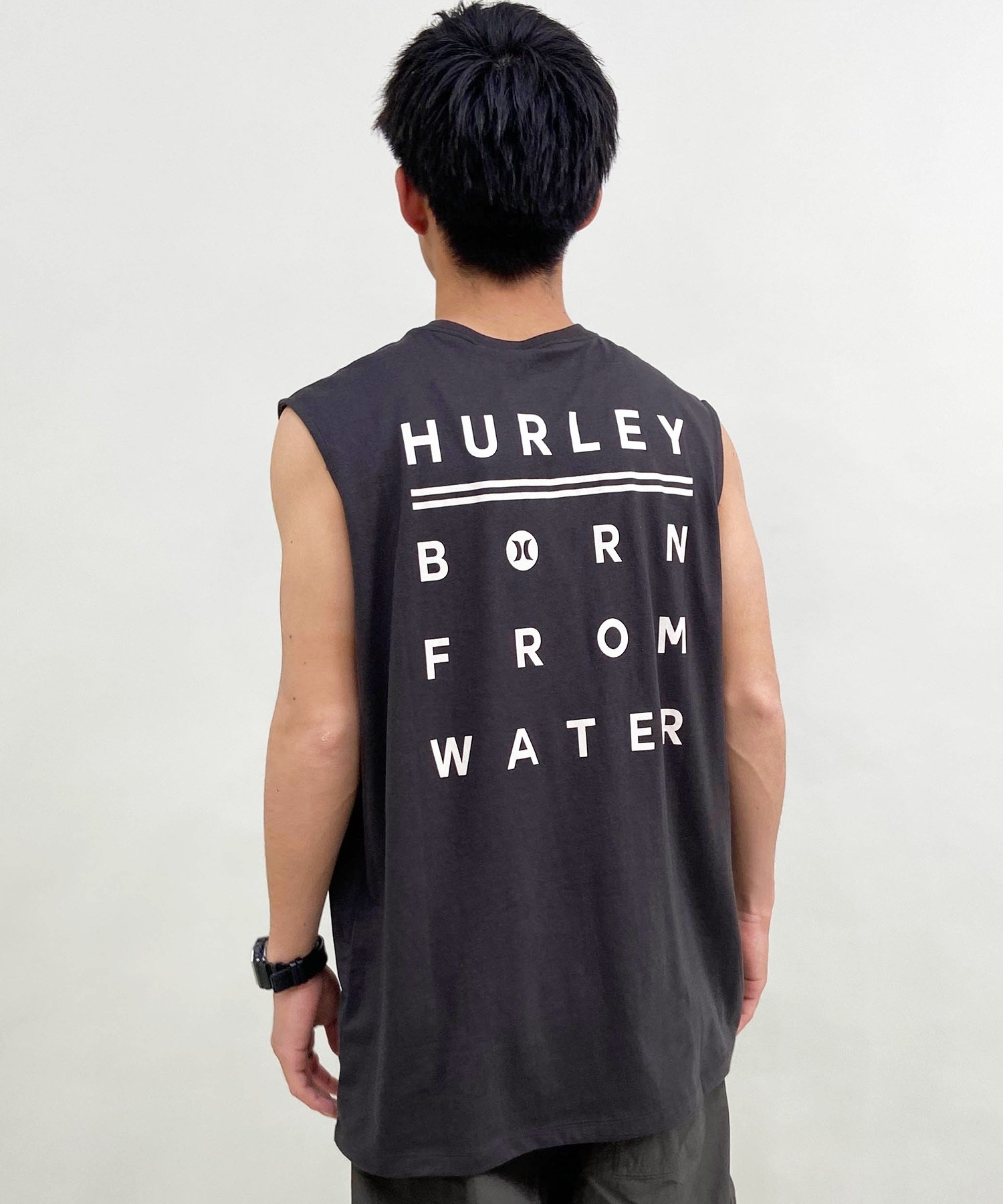 Hurley ハーレー タンクトップ メンズ バックプリント ブランドロゴ MENS BORN FROM WATER SL 24MRSMSL07(WHT-M)