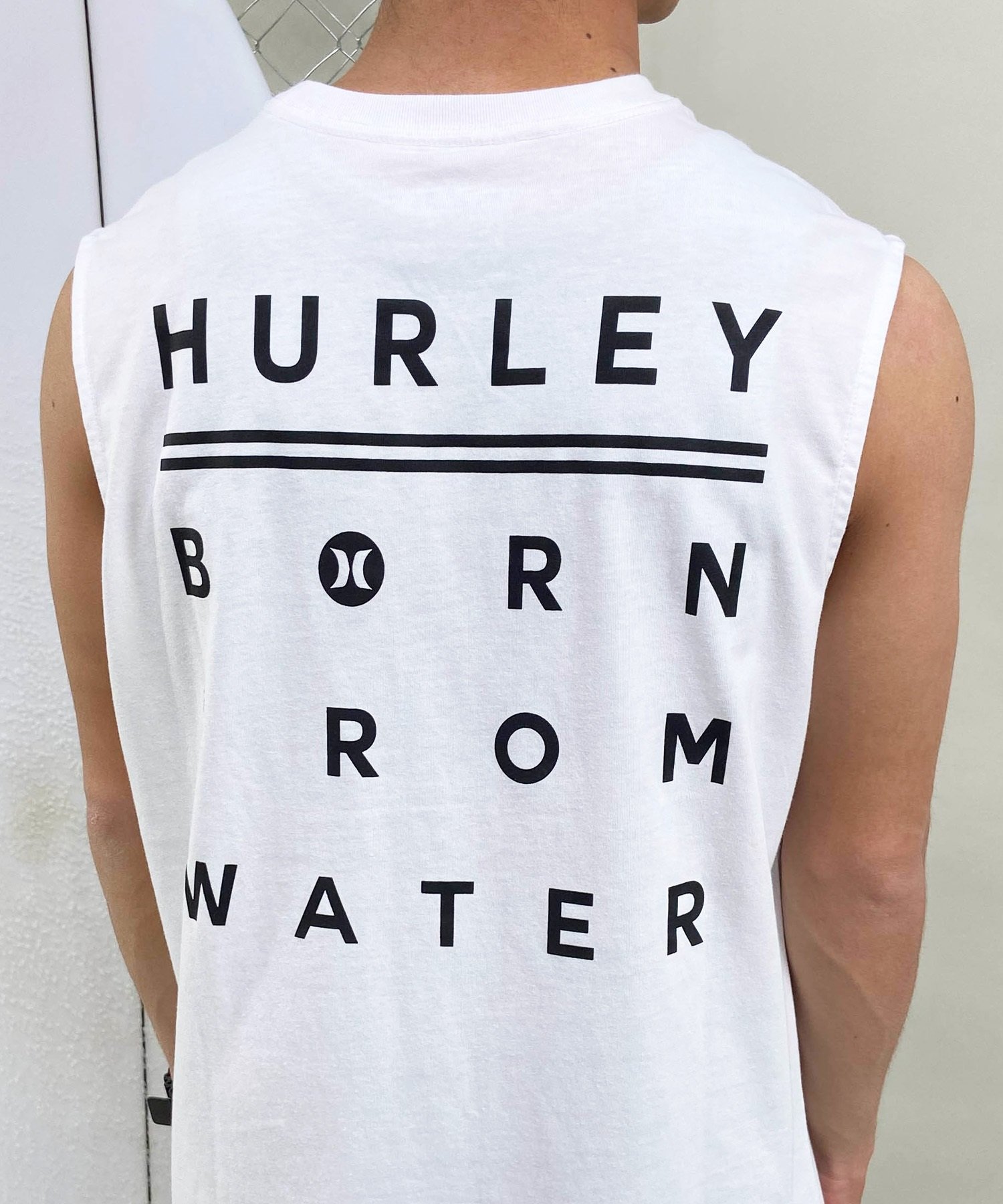 Hurley ハーレー タンクトップ メンズ バックプリント ブランドロゴ MENS BORN FROM WATER SL 24MRSMSL07(WHT-M)