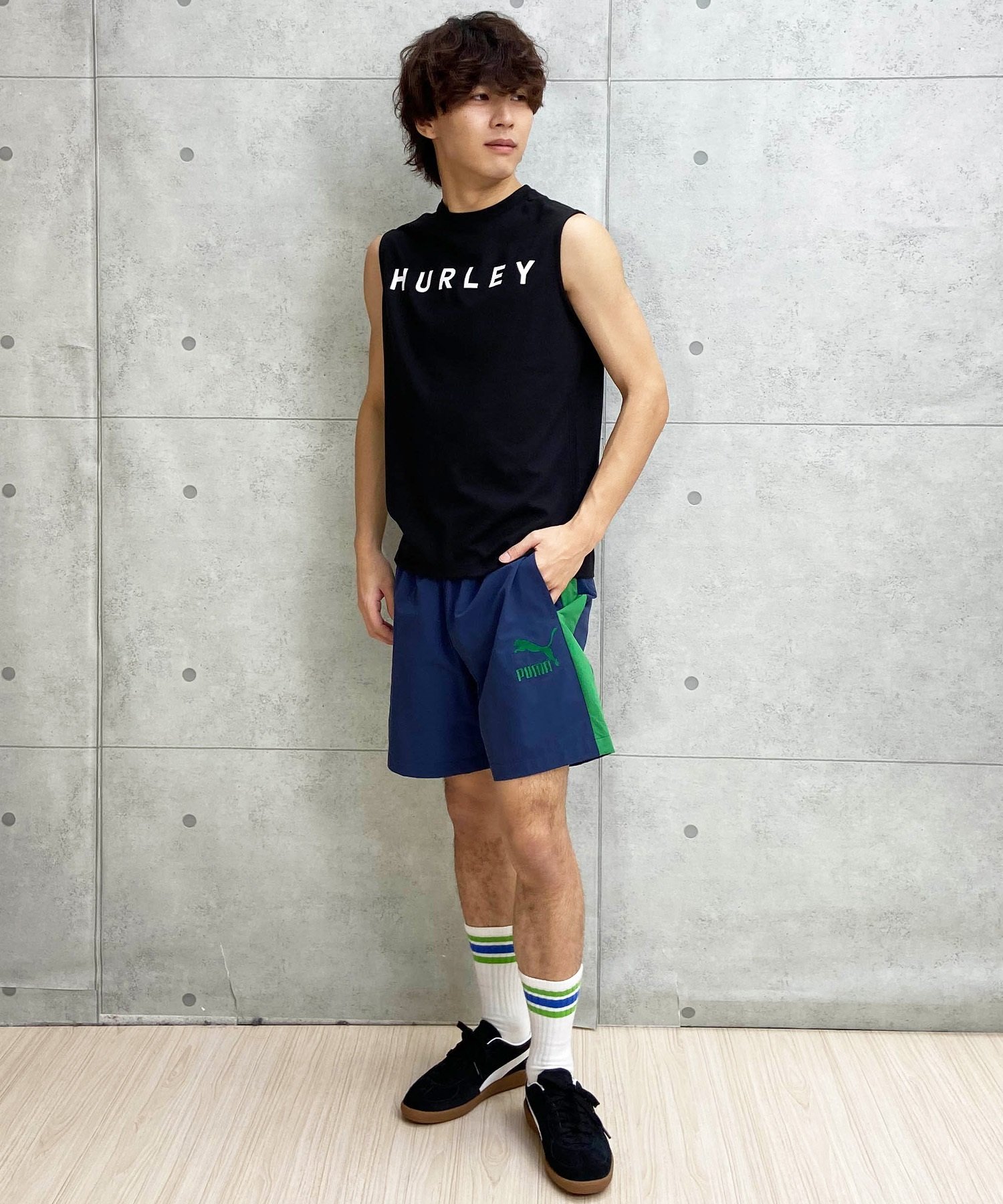 Hurley ハーレー タンクトップ メンズ バックプリント ブランドロゴ MENS BORN FROM WATER SL 24MRSMSL07(WHT-M)