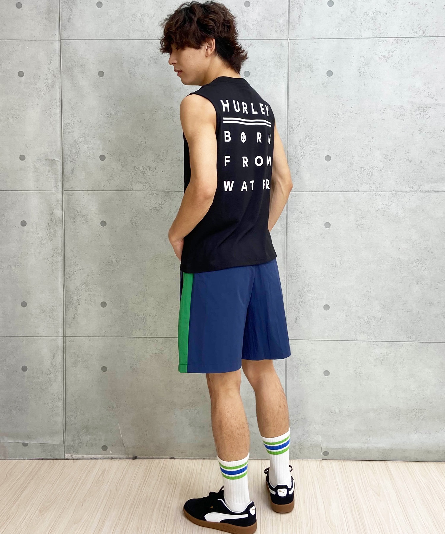 Hurley ハーレー タンクトップ メンズ バックプリント ブランドロゴ MENS BORN FROM WATER SL 24MRSMSL07(WHT-M)