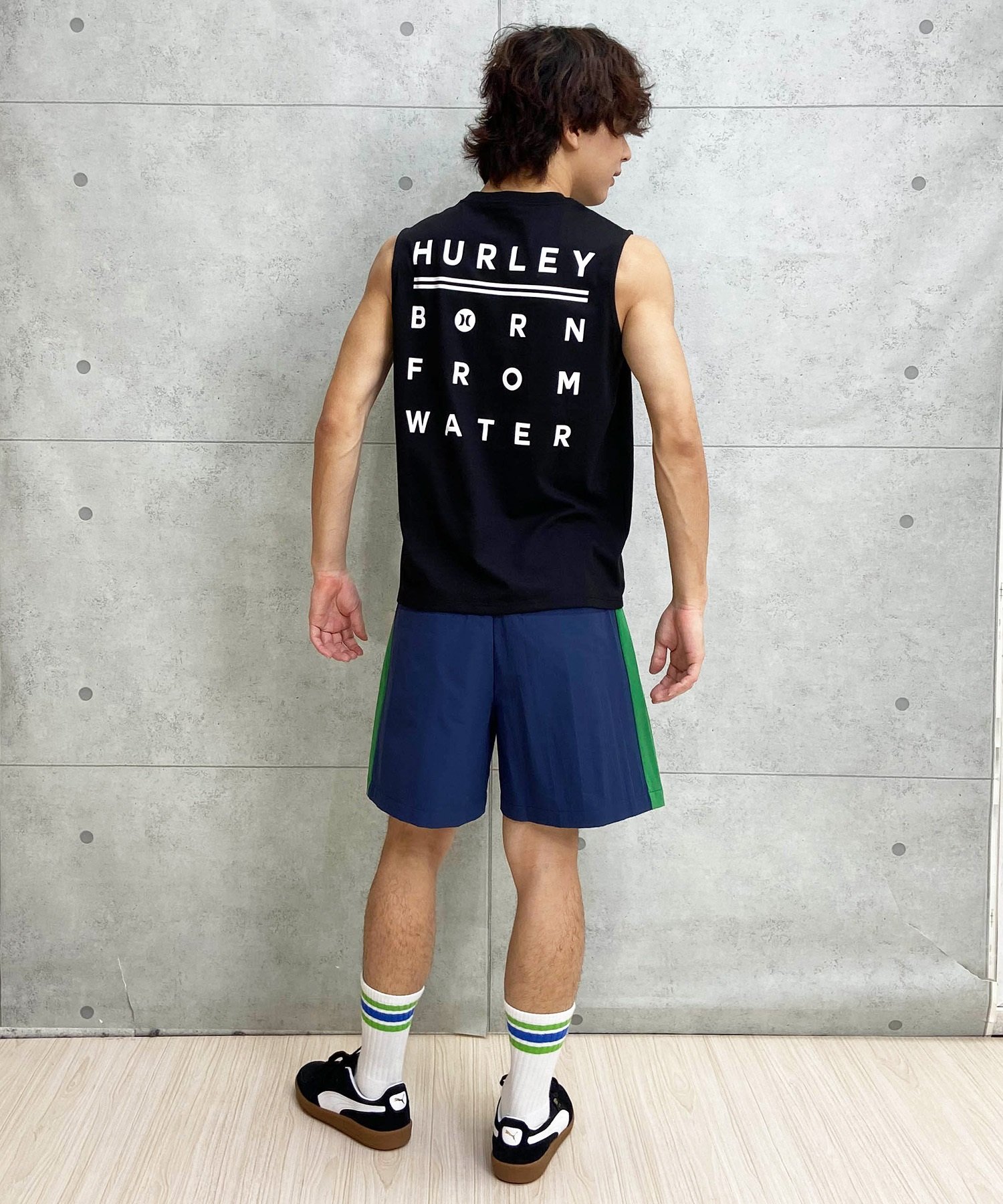 Hurley ハーレー タンクトップ メンズ バックプリント ブランドロゴ MENS BORN FROM WATER SL 24MRSMSL07(WHT-M)