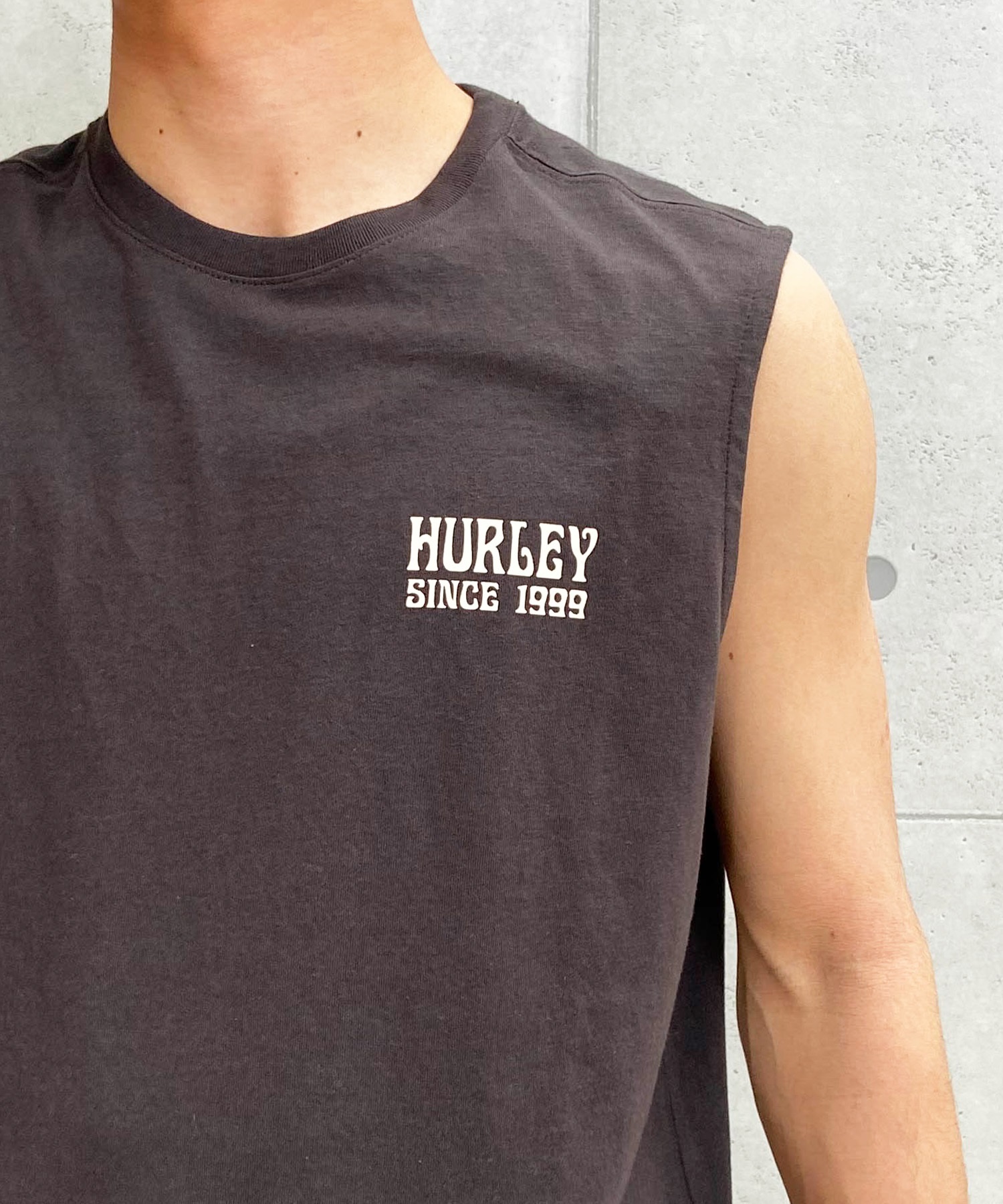 Hurley ハーレー タンクトップ メンズ バックプリント バンドマンカット MENS SHARK BITE SL 24MRSMSL08(WHT-M)