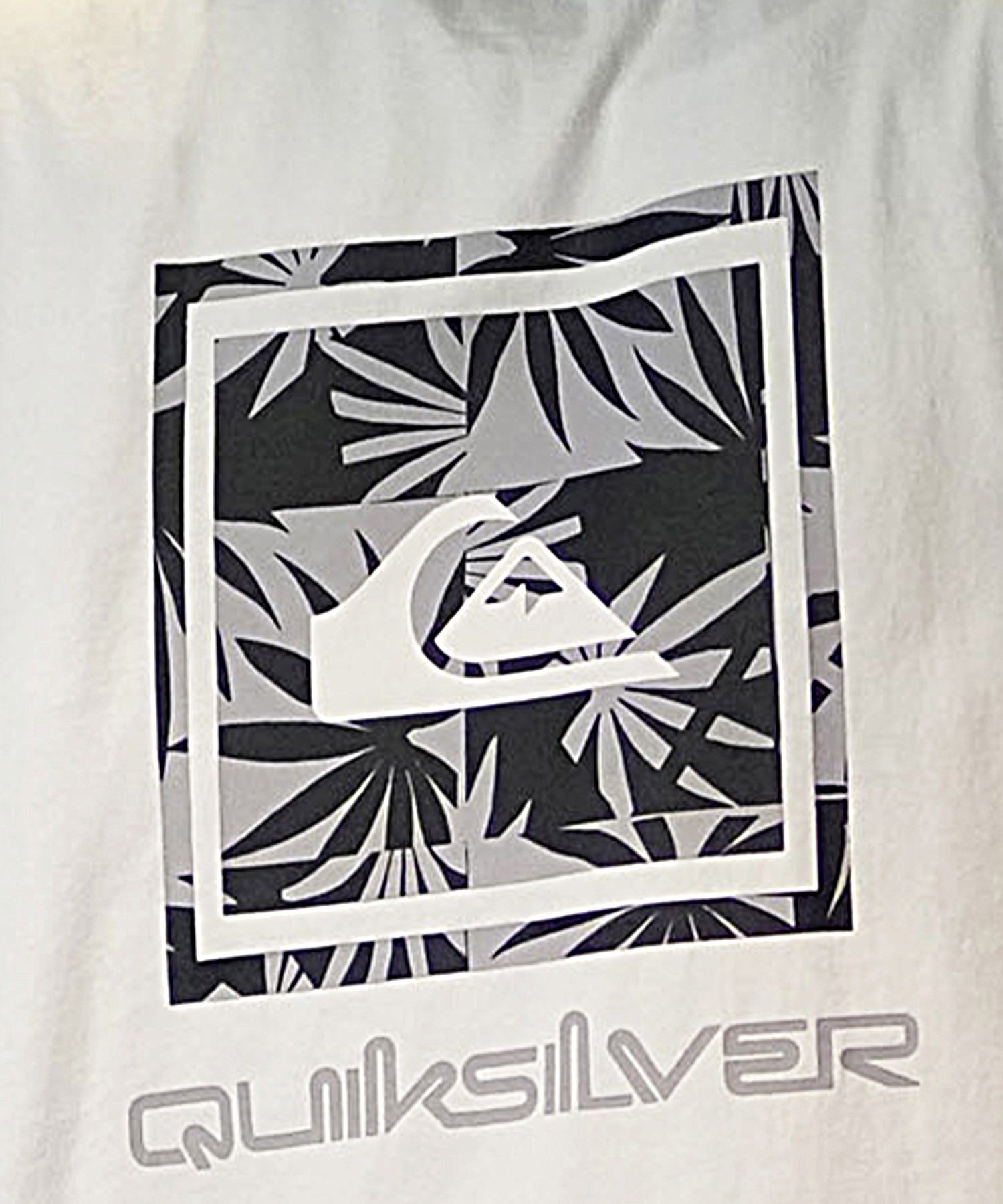 QUIKSILVER クイックシルバー タンクトップ メンズ カットオフ バックプリント クルーネック QSL242615M ムラサキスポーツ限定(WHT-M)