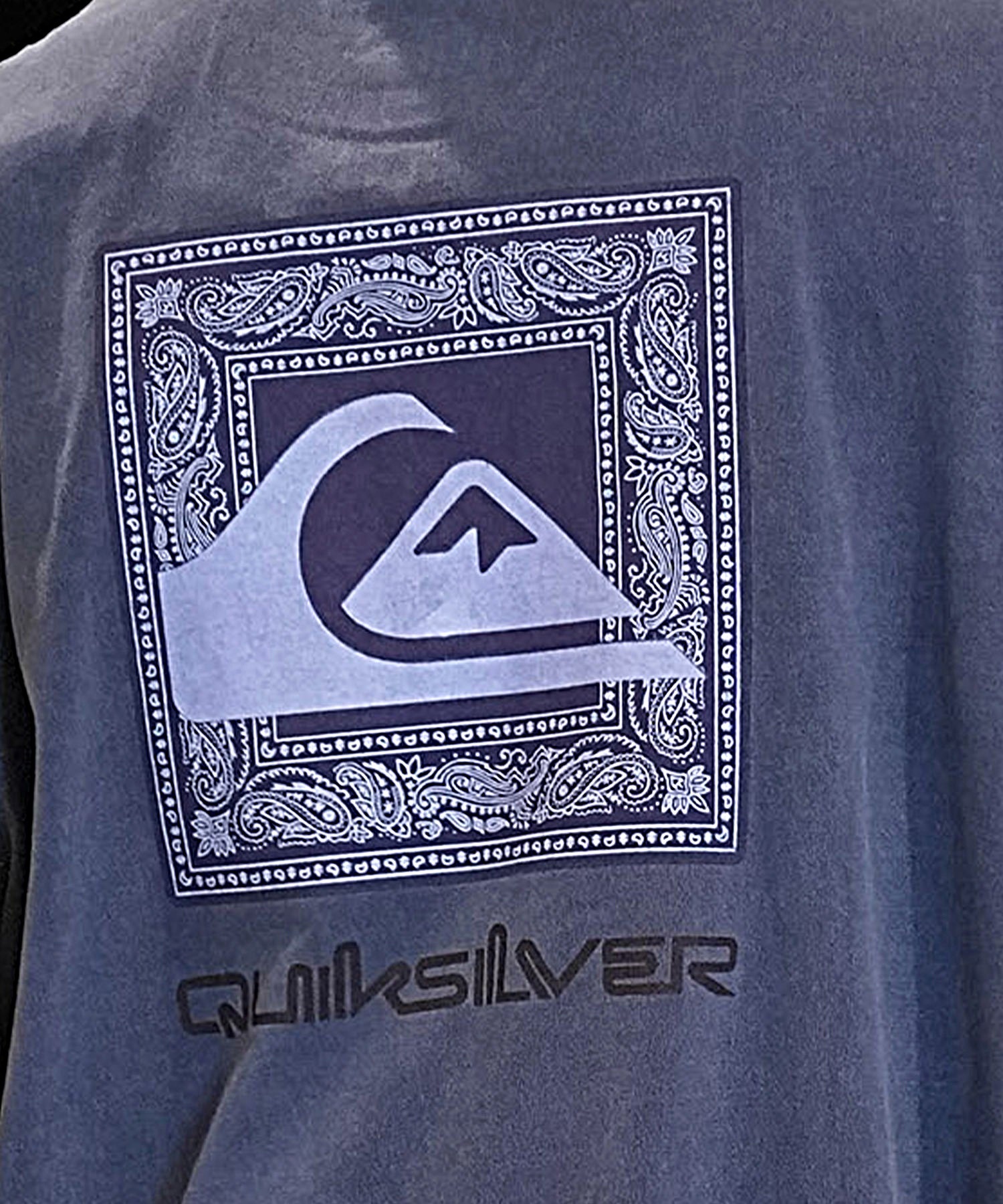 QUIKSILVER クイックシルバー タンクトップ メンズ カットオフ バックプリント クルーネック QSL242615M ムラサキスポーツ限定(WHT-M)