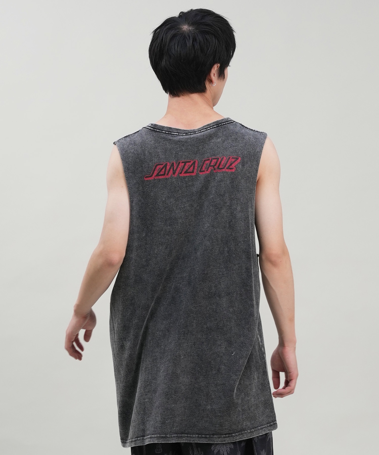 SANTACRUZ サンタクルーズ タンクトップ メンズ バックプリント ピグメント Pigment Bleach Tank Top 502242407 ムラサキスポーツ限定(SHARK-M)