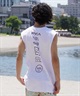 RVCA ルーカ メンズ タンクトップ カットオフ バックプリント オーバーサイズ BE04A-P35(WHT-S)