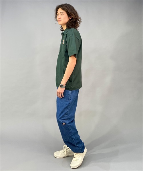 Dickies ディッキーズ HALF ZIP S/S-SHIRT ハーフジップショート