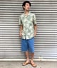 【クーポン対象】QUIKSILVER クイックシルバー メンズ 半袖 シャツ アロハシャツ とろみシャツ 総柄 レギュラーフィット 胸ポケット AQYWT03324(KVJ6-M)