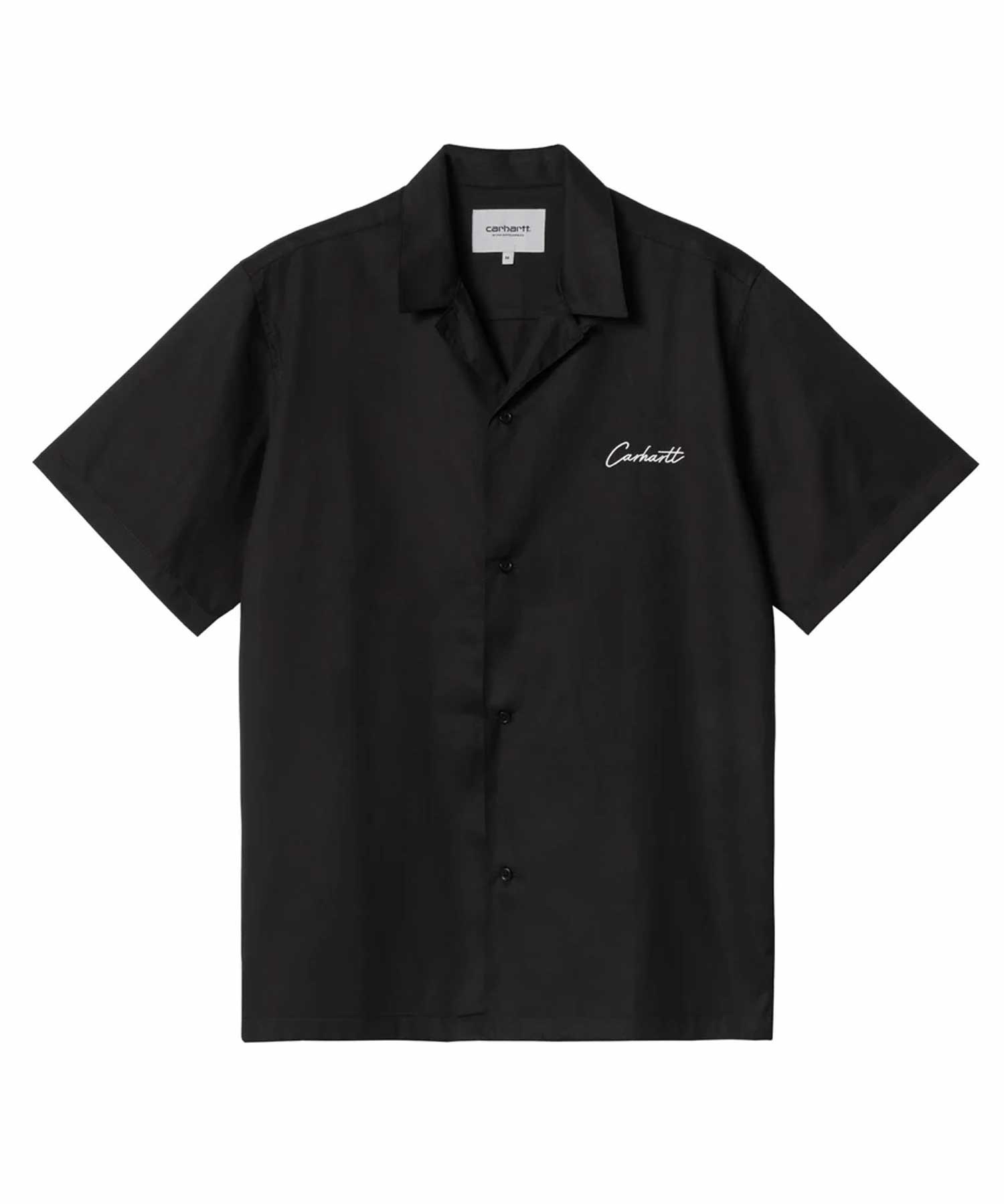 Carhartt WIP カーハート ダブリューアイピー 半袖 シャツ メンズ ルーズフィット S S DELRAY SHIRT I031466(BLACK-M)