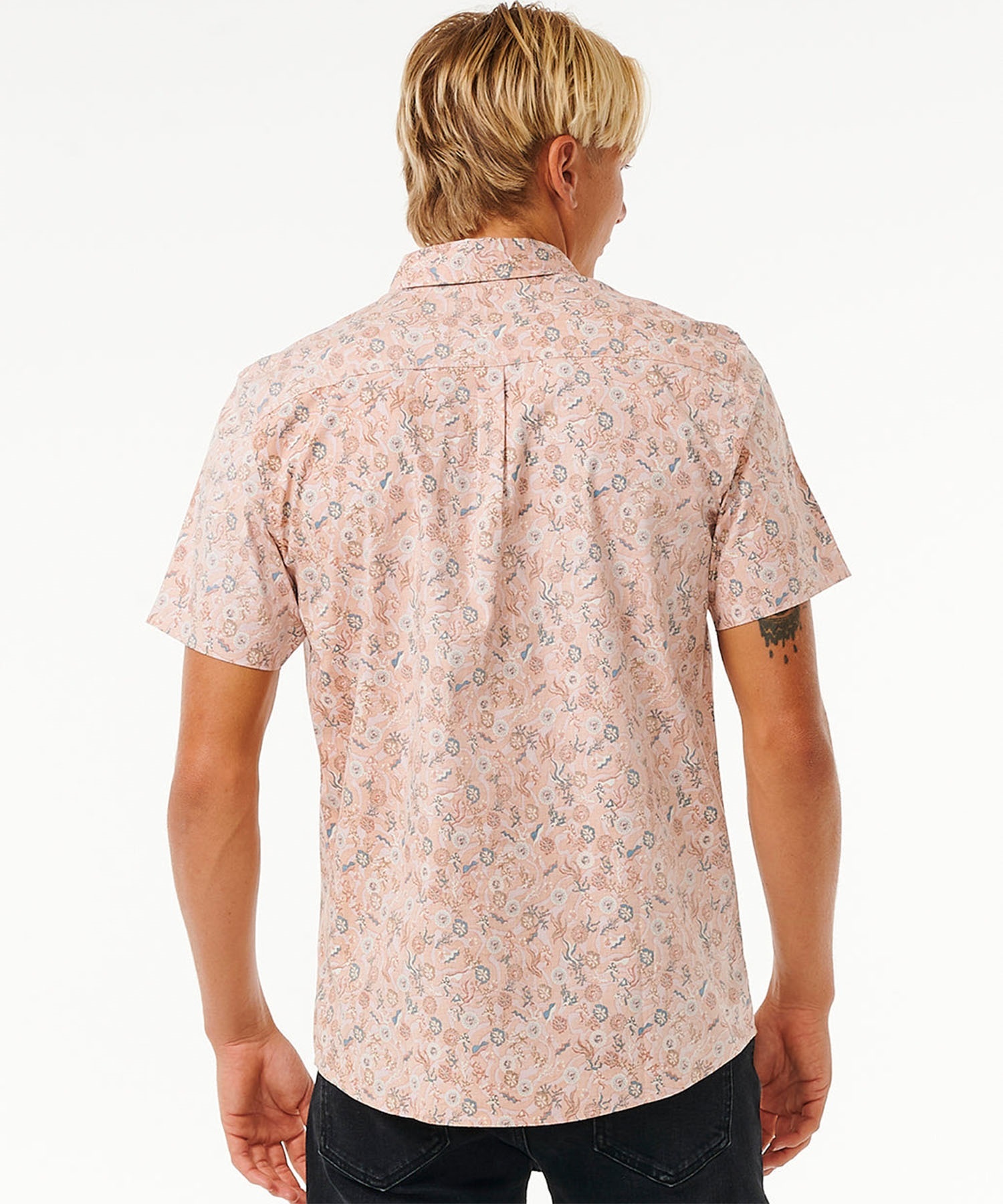 RIP CURL リップカール M FLORAL REEF S S SHIRT メンズ 半袖シャツ 総柄 03DMSH(BE-M)