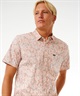 RIP CURL リップカール M FLORAL REEF S S SHIRT メンズ 半袖シャツ 総柄 03DMSH(BL-M)