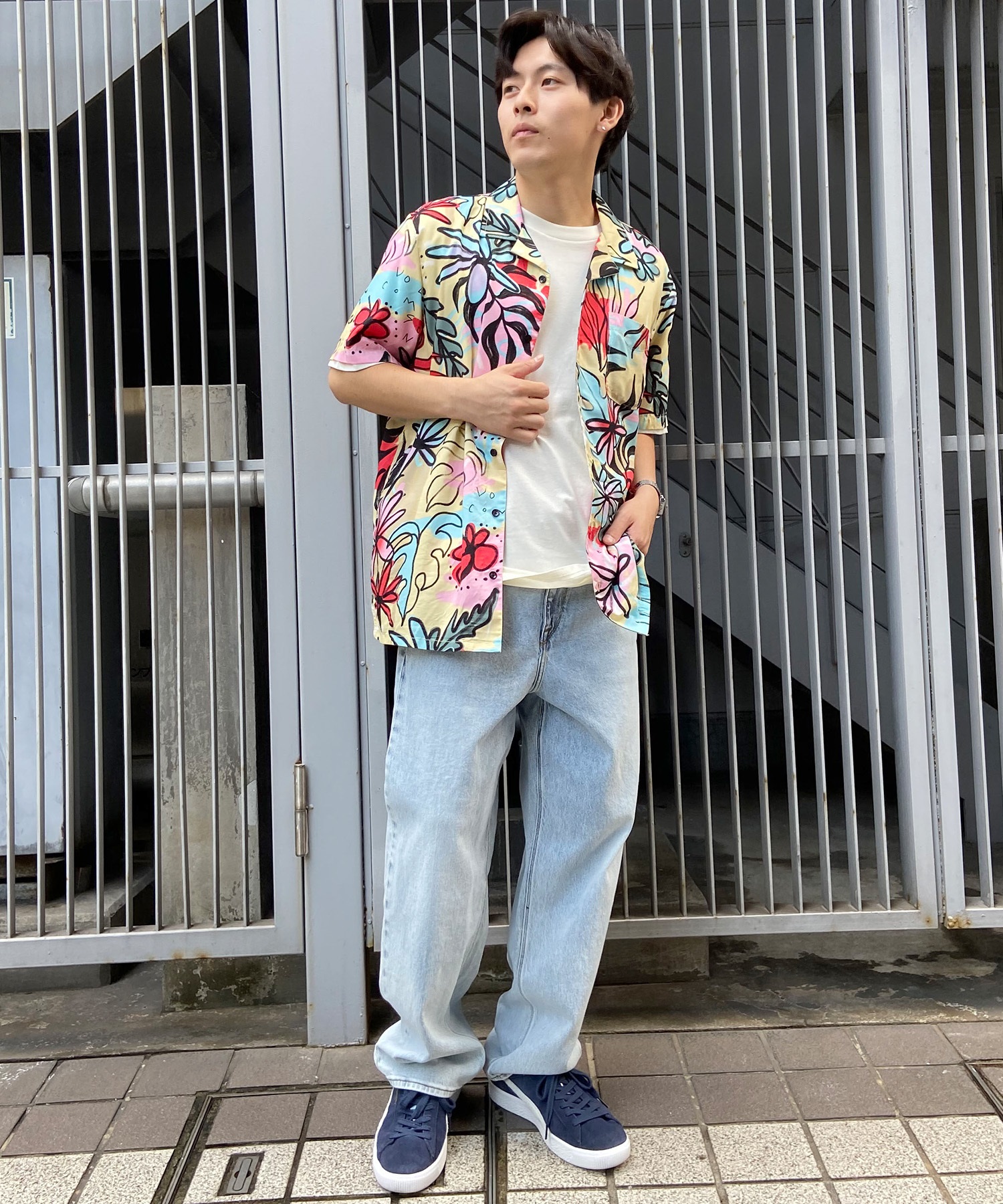 VOLCOM/ボルコム 半袖シャツ DESI A0422400(FOG-M)