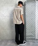 RVCA ルーカ 半袖 シャツ メンズ オープンカラー ストライプ SATELLITE STRIPE SS BE04A-142(ANW-S)